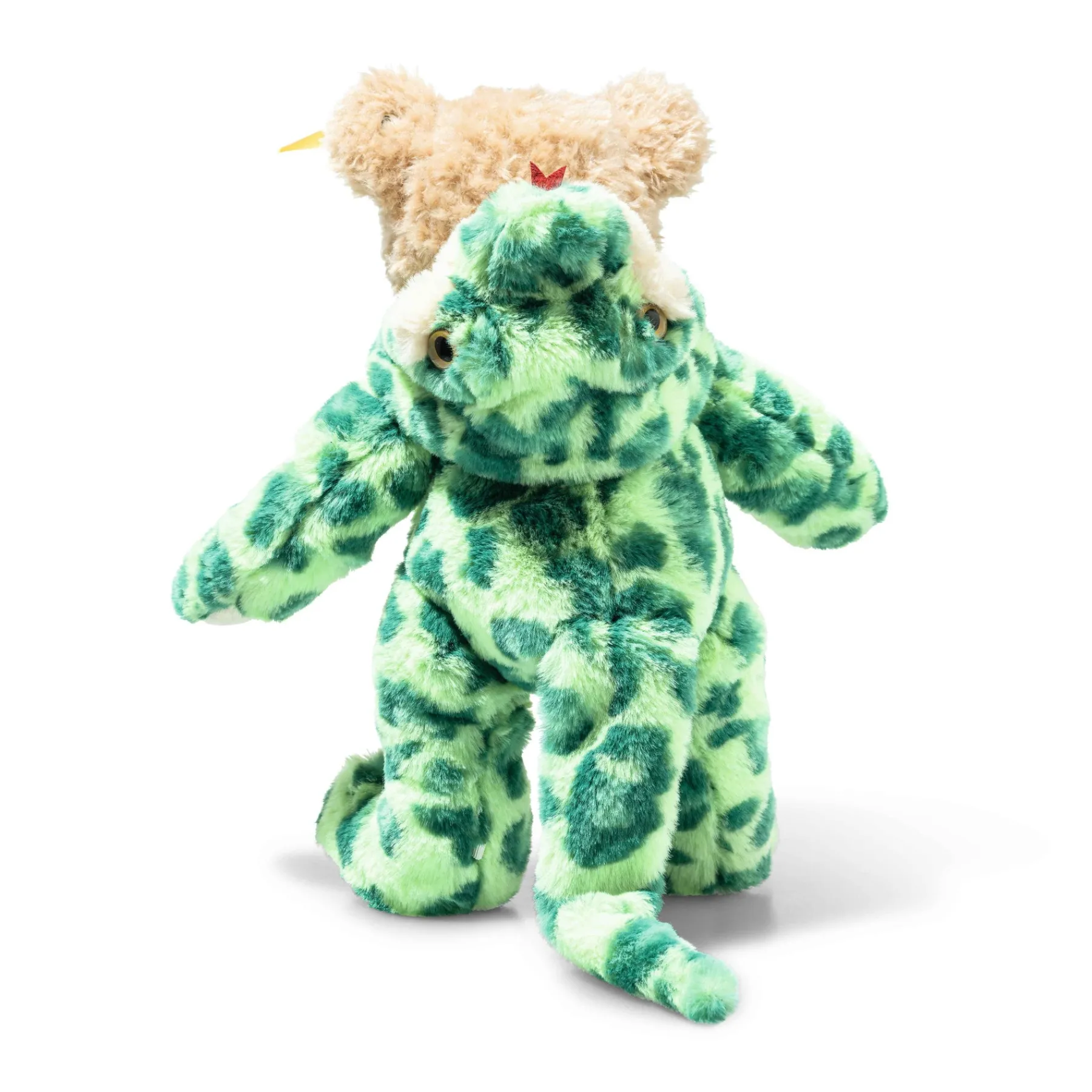 Enfant Steiff Les Porte-bonheur|Anniversaire*Hoodie-ours Teddy serpent, 27 cm, vert clair
