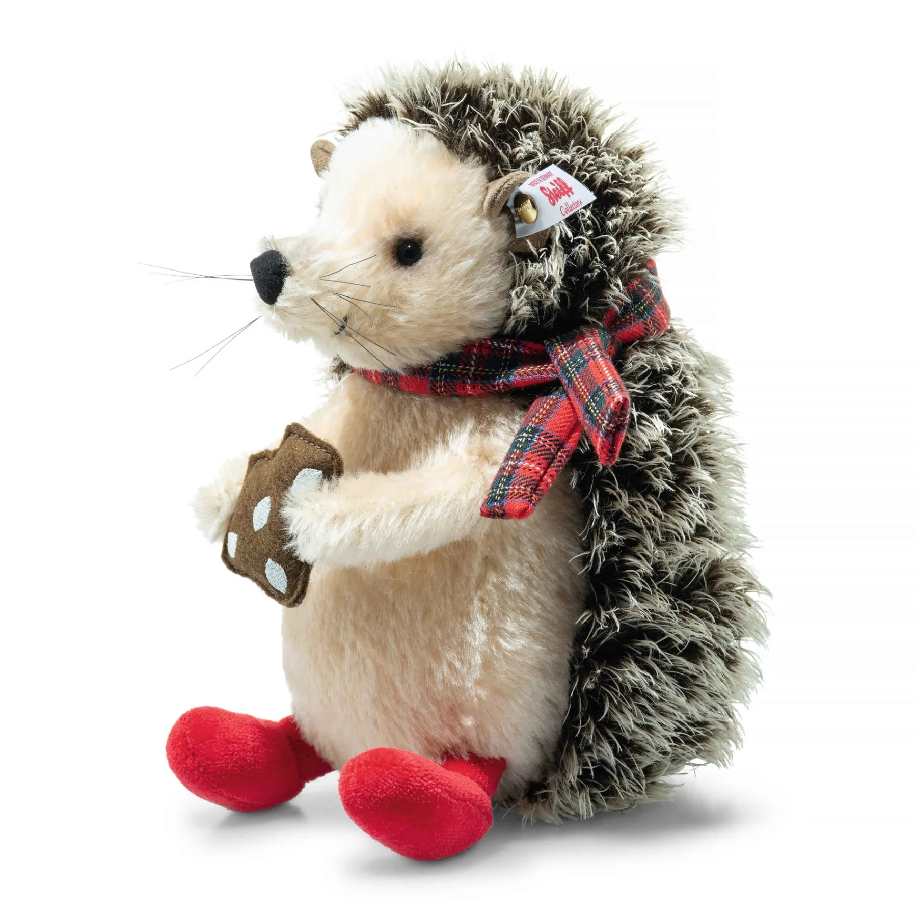 Steiff Édition Limitée*Hérisson de Noël Ivo, 19 cm, brun foncé
