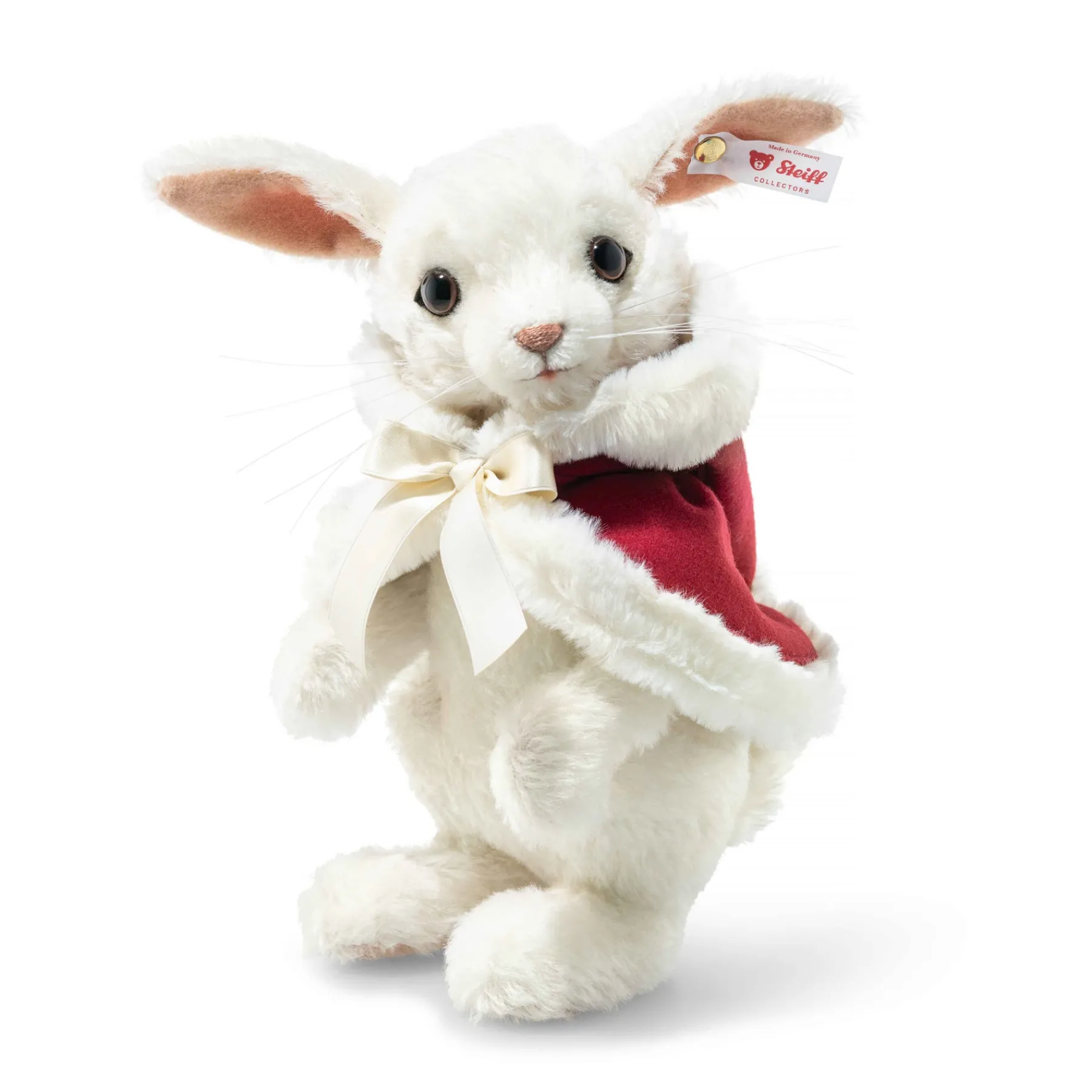 Steiff Édition Limitée*Lapin de Noël, 22 cm, blanc