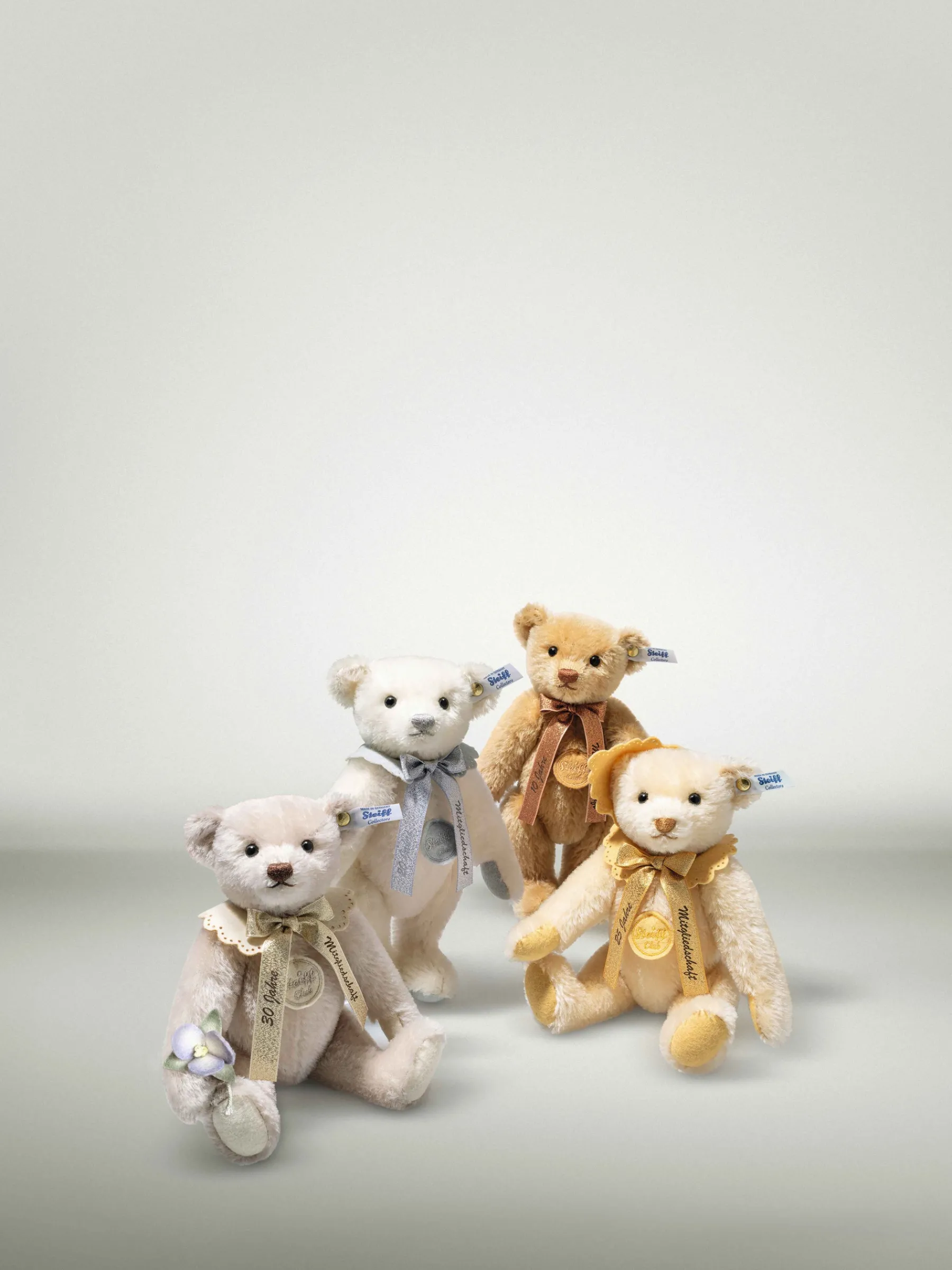 Steiff Édition Limitée*Ours Teddy fidélité 25 ans d'adhésion au Club, 24 cm, beige