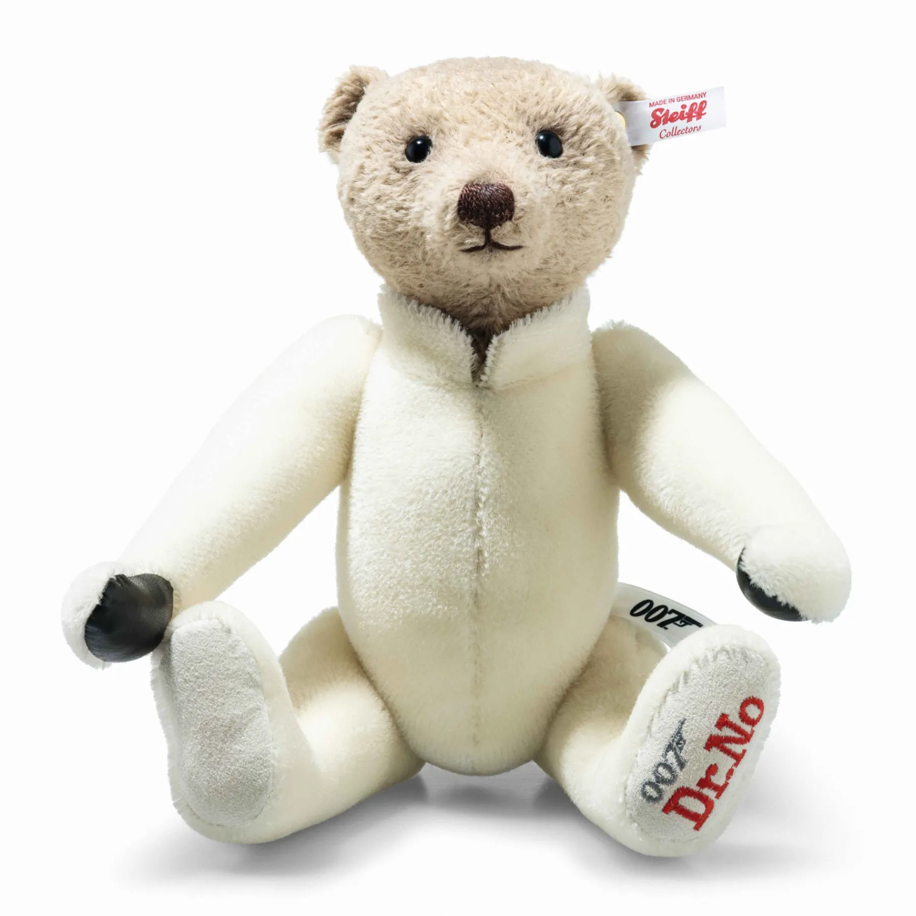 Steiff Édition Limitée*Ours Teddy James Bond scélérat Dr. Julius No, 30 cm, blanc