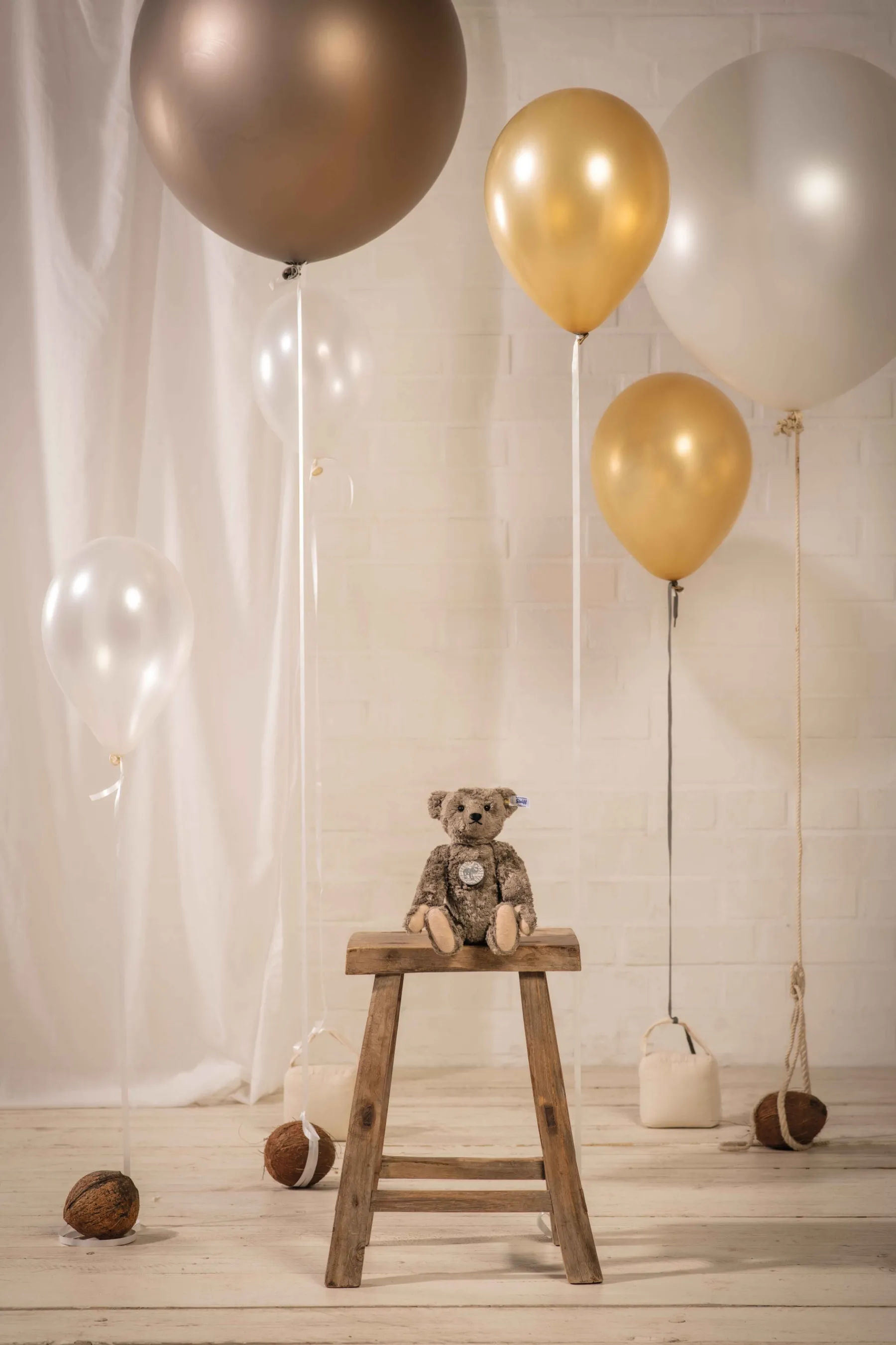 Steiff Collection Classique*Ours Teddy Richard , 28 cm, gris clair