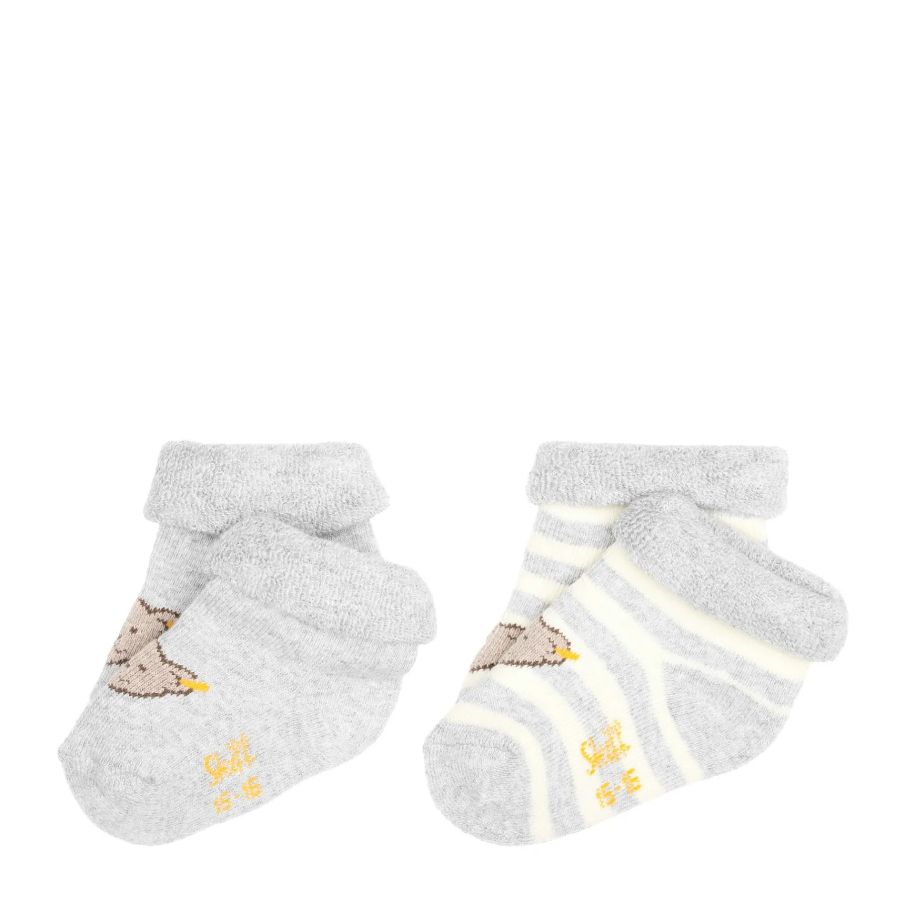 Steiff Chaussettes Et Collants|Chaussettes Et Collants*Pack de 2 paires de chaussettes GOTS, gris clair