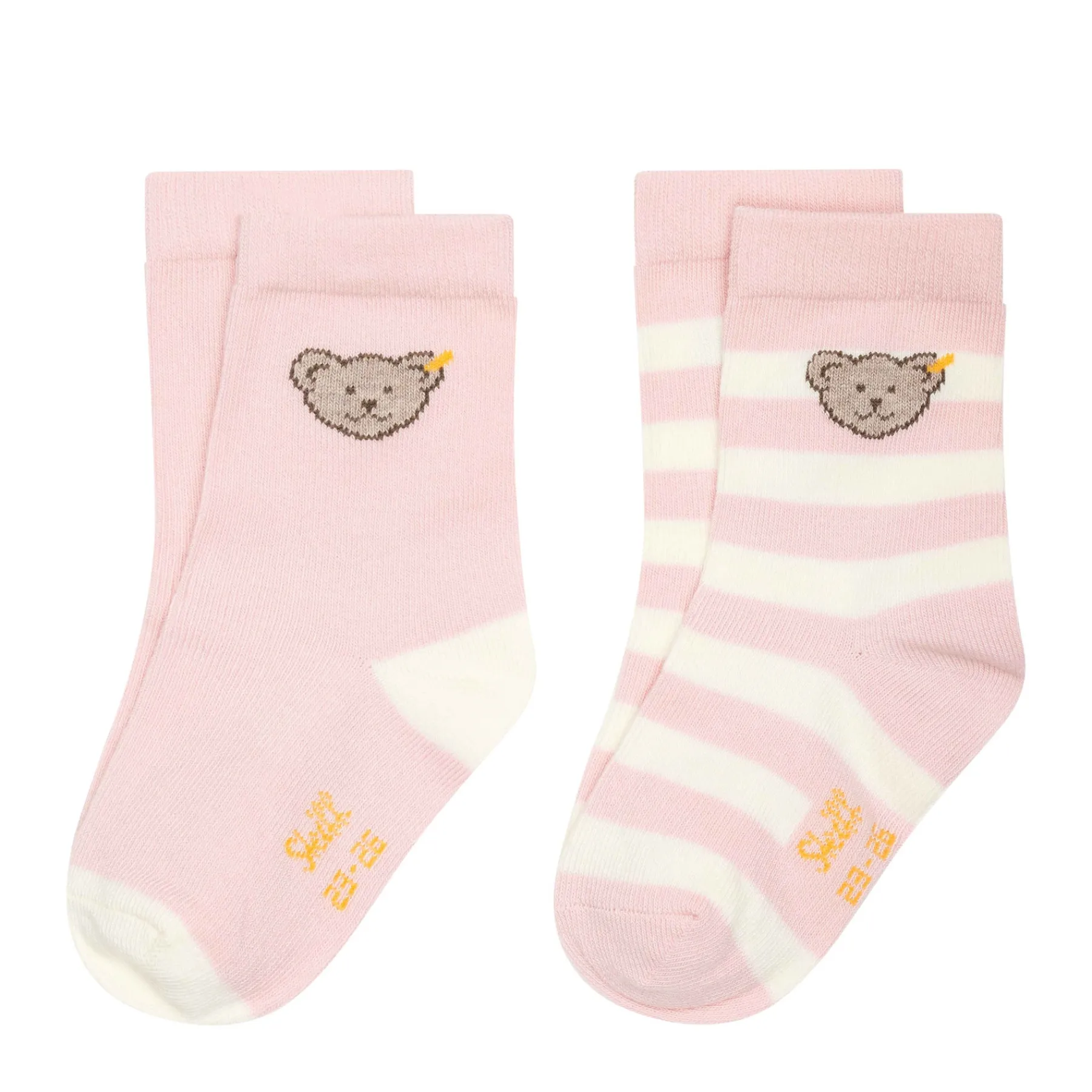Enfant Steiff Chaussettes Et Collants*Pack de 2 paires de chaussettes GOTS, pâle