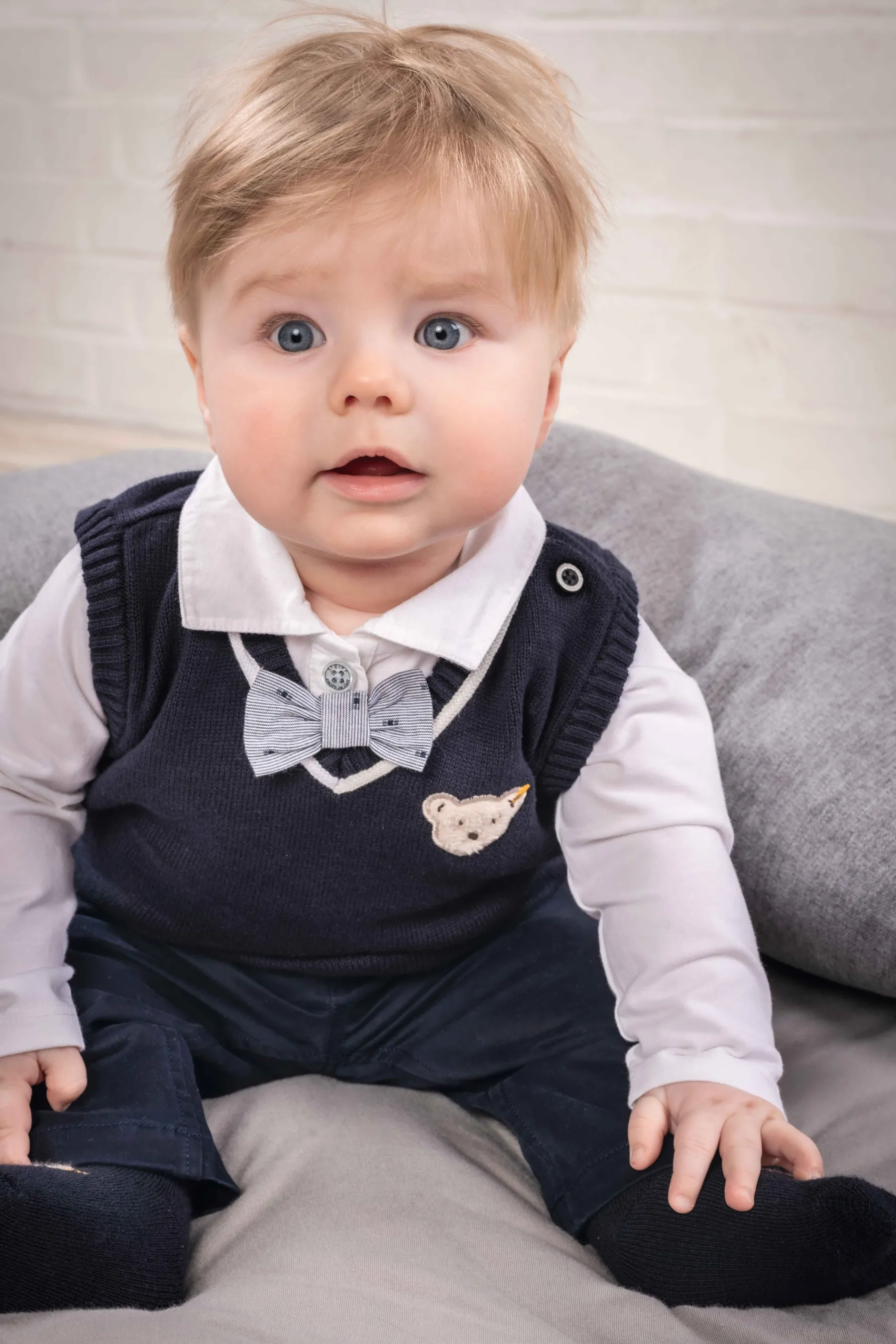 Steiff Bébé Garçon (taille 56-80)|Pantalons Et Jeans*Pantalon, bleu foncé pour Garçons