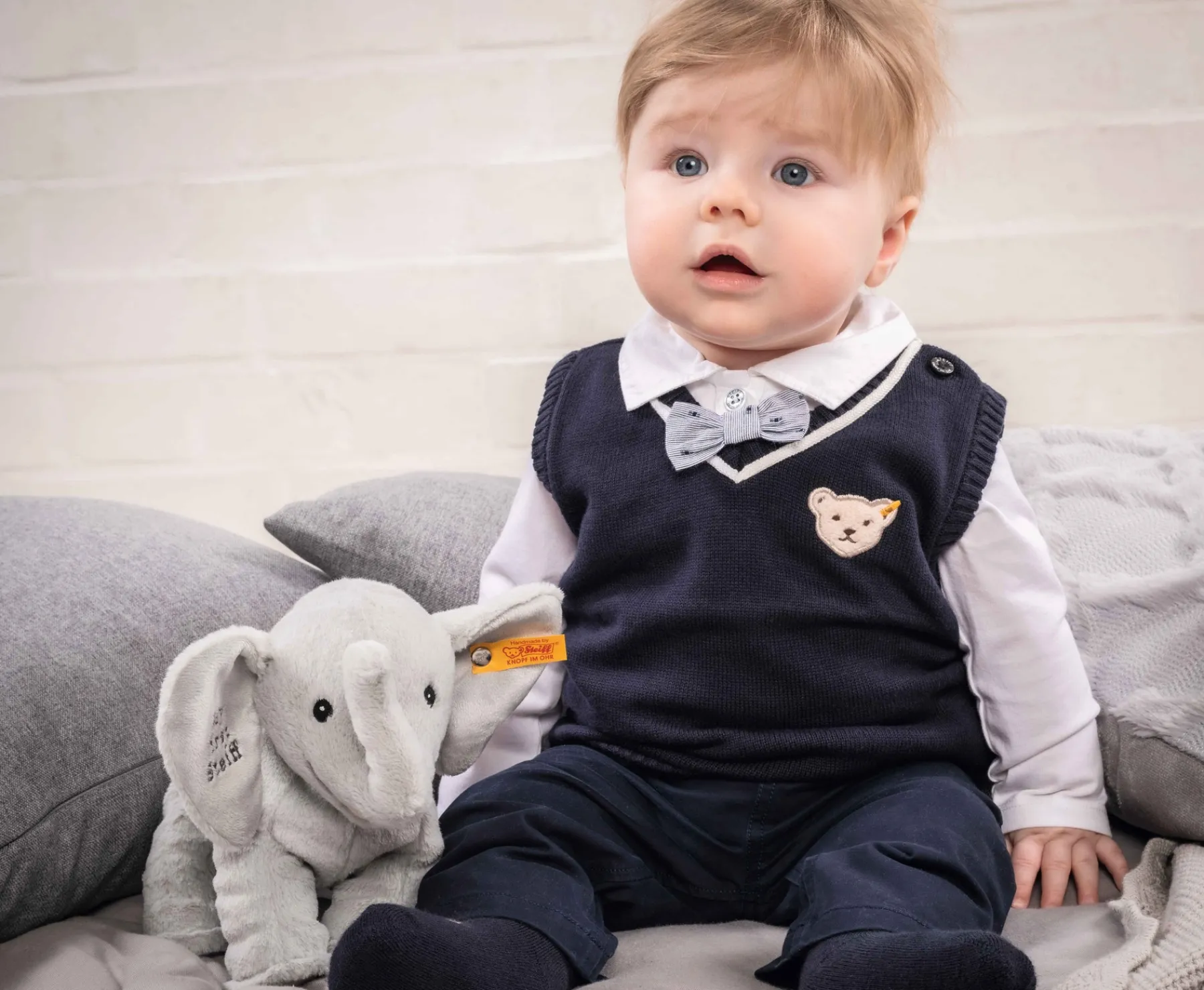 Steiff Bébé Garçon (taille 56-80)|Pantalons Et Jeans*Pantalon, bleu foncé pour Garçons