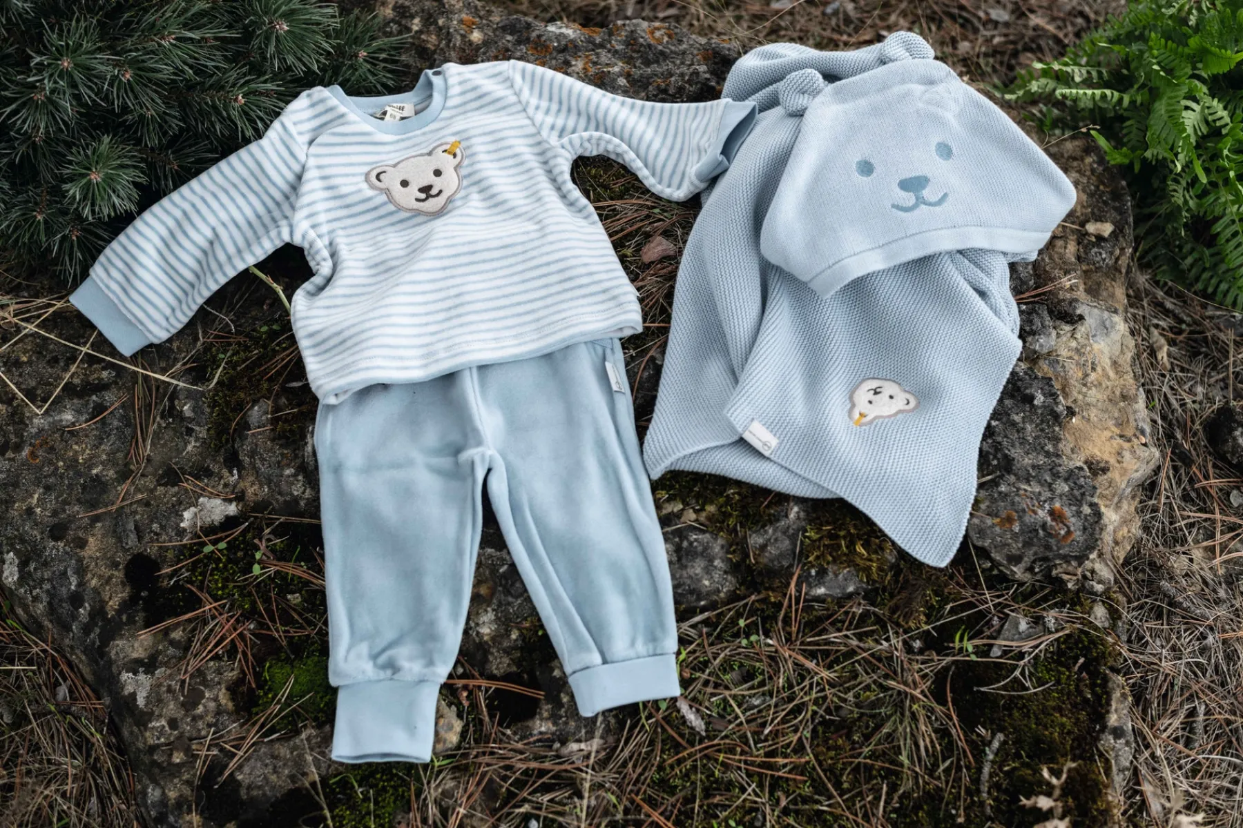 Steiff Vêtements De Bébé Certifiés Gots|Pantalons Et Jeans*Pantalon de jogging GOTS, bleu clair