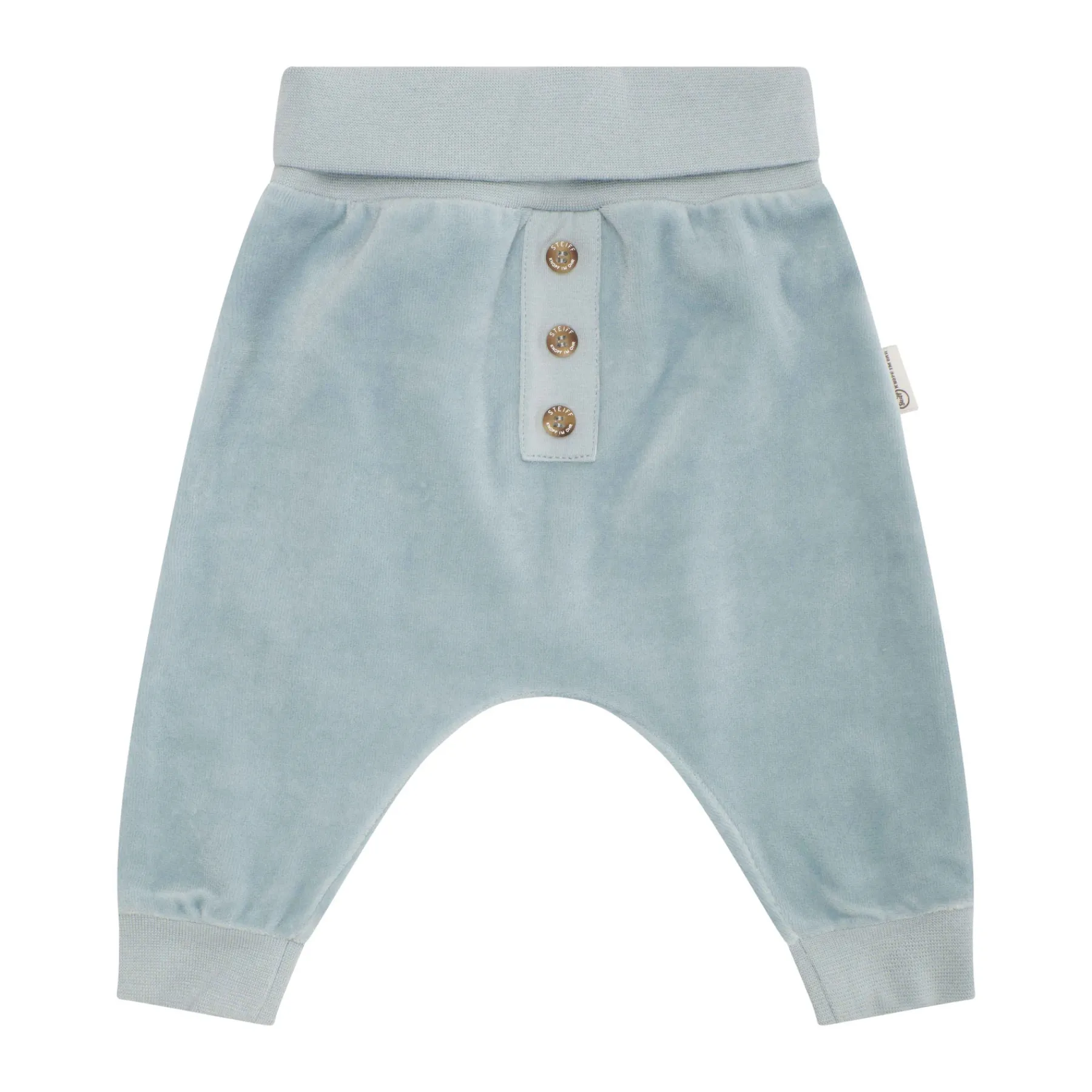 Steiff Naissance|Vêtements De Bébé Certifiés Gots*Pantalon de jogging GOTS, bleu clair
