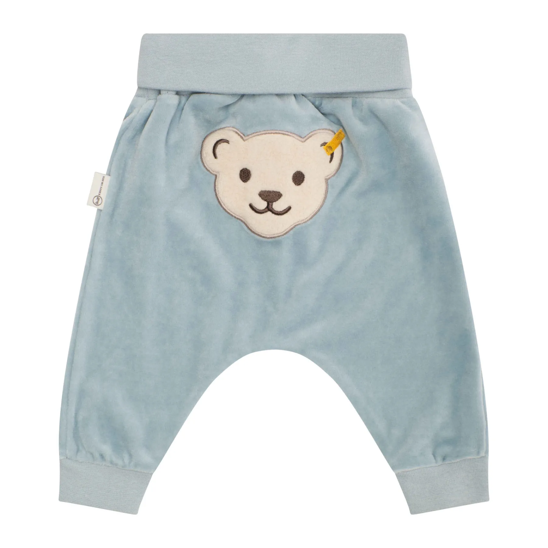 Steiff Naissance|Vêtements De Bébé Certifiés Gots*Pantalon de jogging GOTS, bleu clair