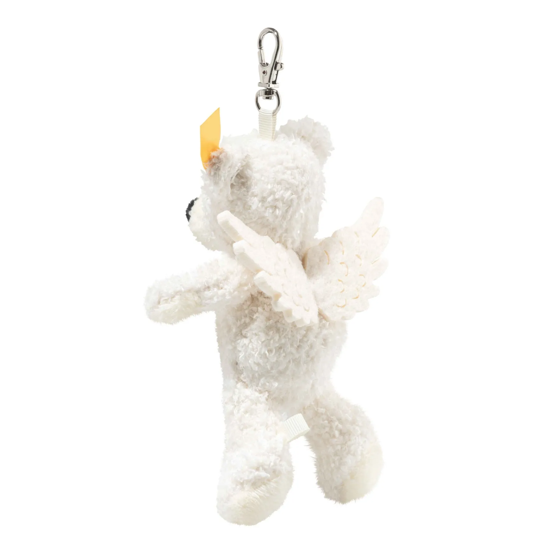 Enfant Steiff Porte-clès|Les Porte-bonheur*Pendentif ours Teddy Lotte ange gardien, 12 cm, blanc