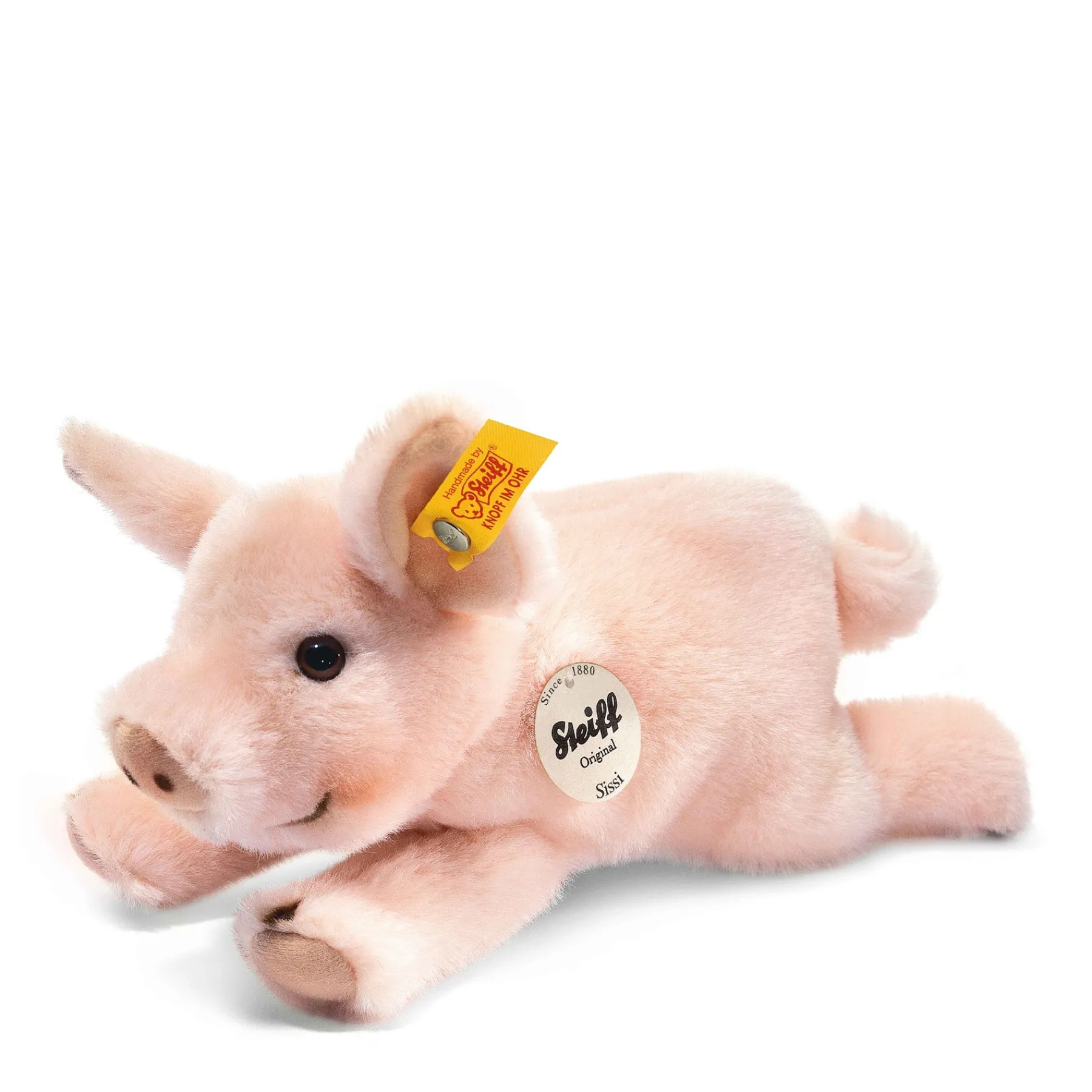 Enfant Steiff Les Porte-bonheur|Mini Peluches*Petit ami porcelet Sissi, 22 cm, rose pâle