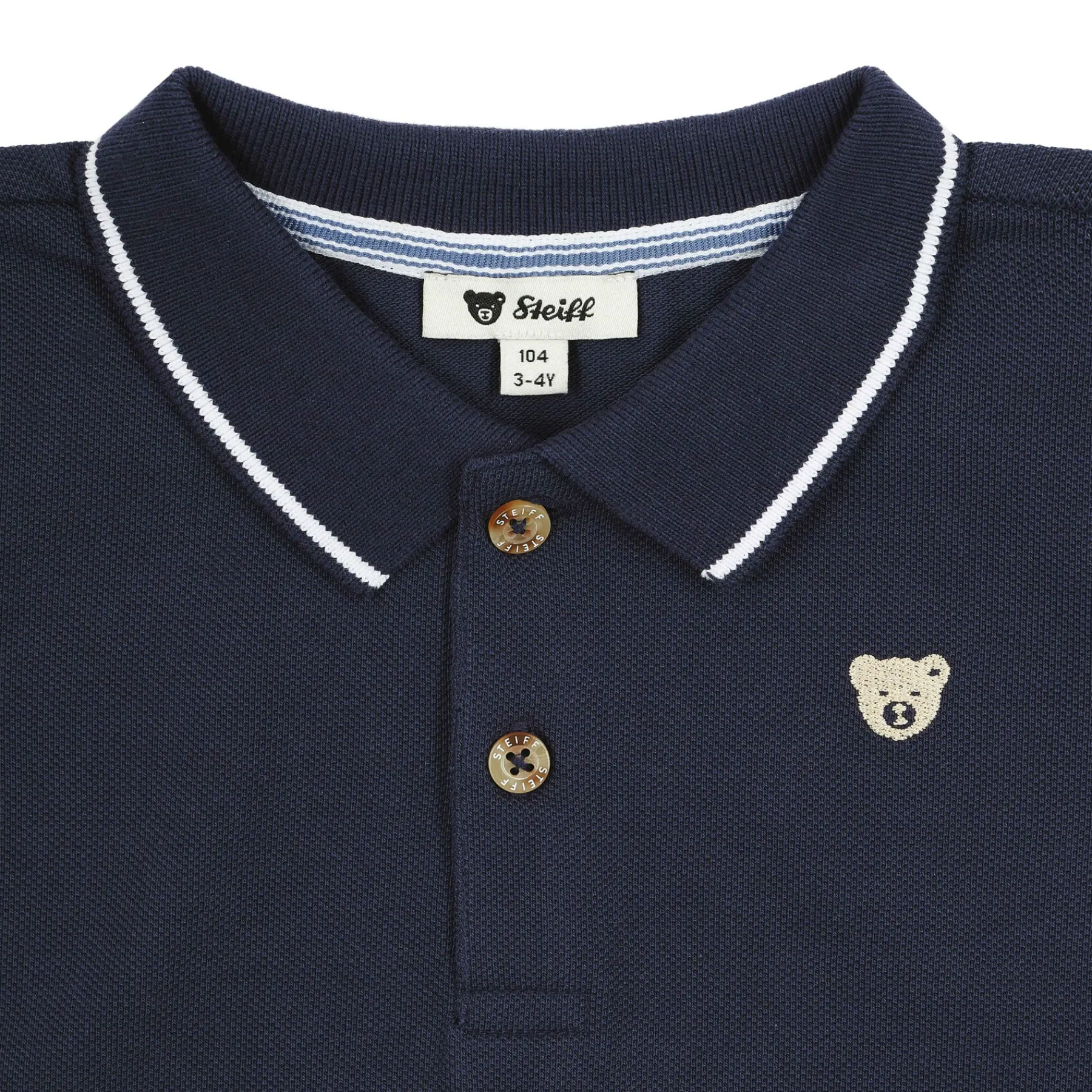 Enfant Steiff Enfant Garçon (taille 86-122)|T-shirts À Manches Longues Et Courtes*Polo manches courtes, bleu foncé pour Garçons