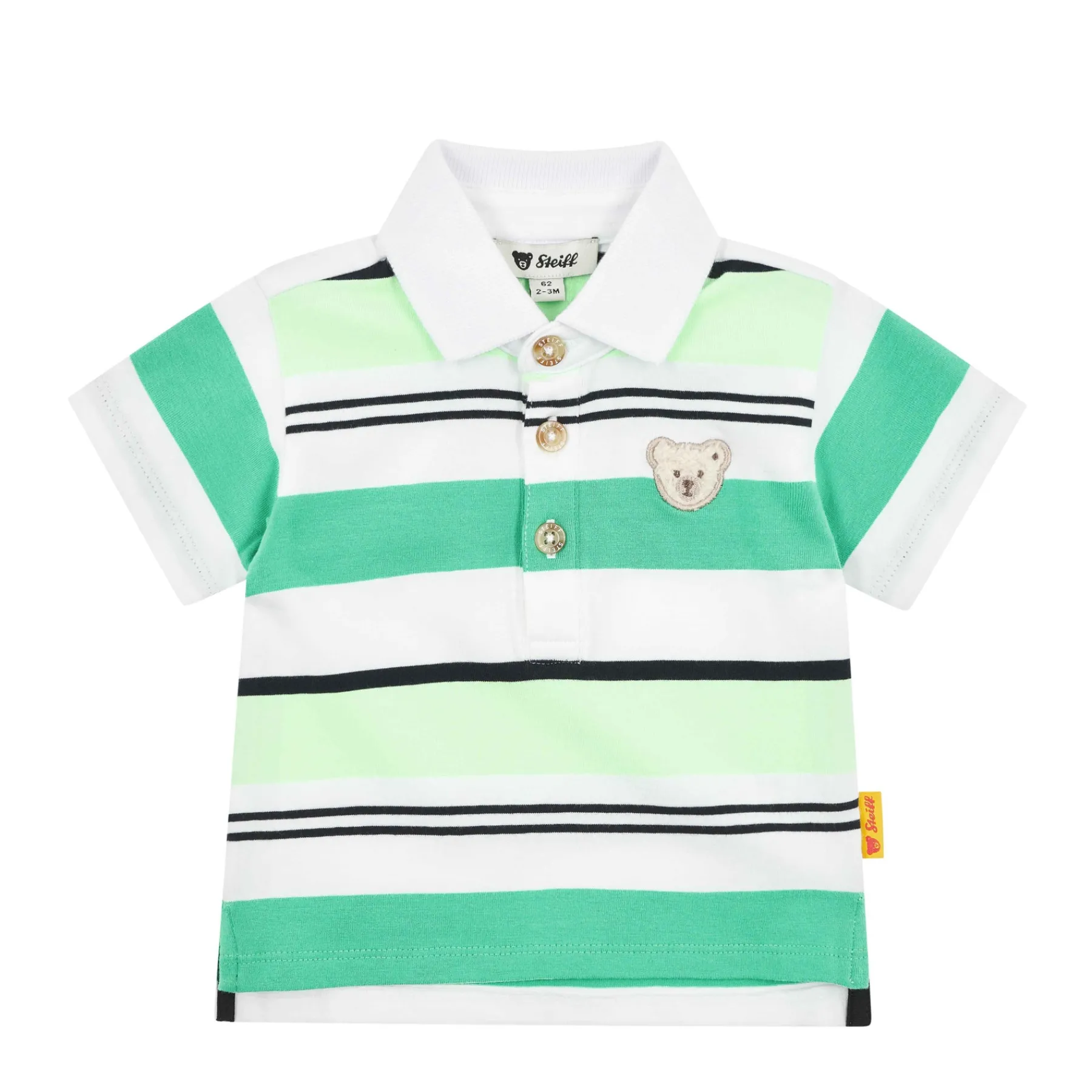 Steiff T-shirts À Manches Longues Et Courtes*Polo manches courtes, vert clair pour Garçons
