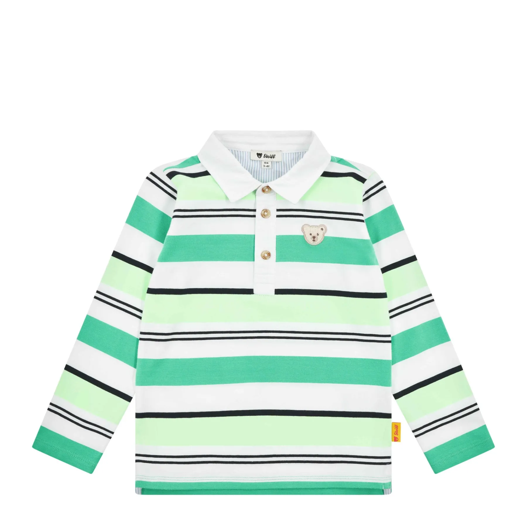 Enfant Steiff T-shirts À Manches Longues Et Courtes*Polo manches longues, vert clair pour Garçons