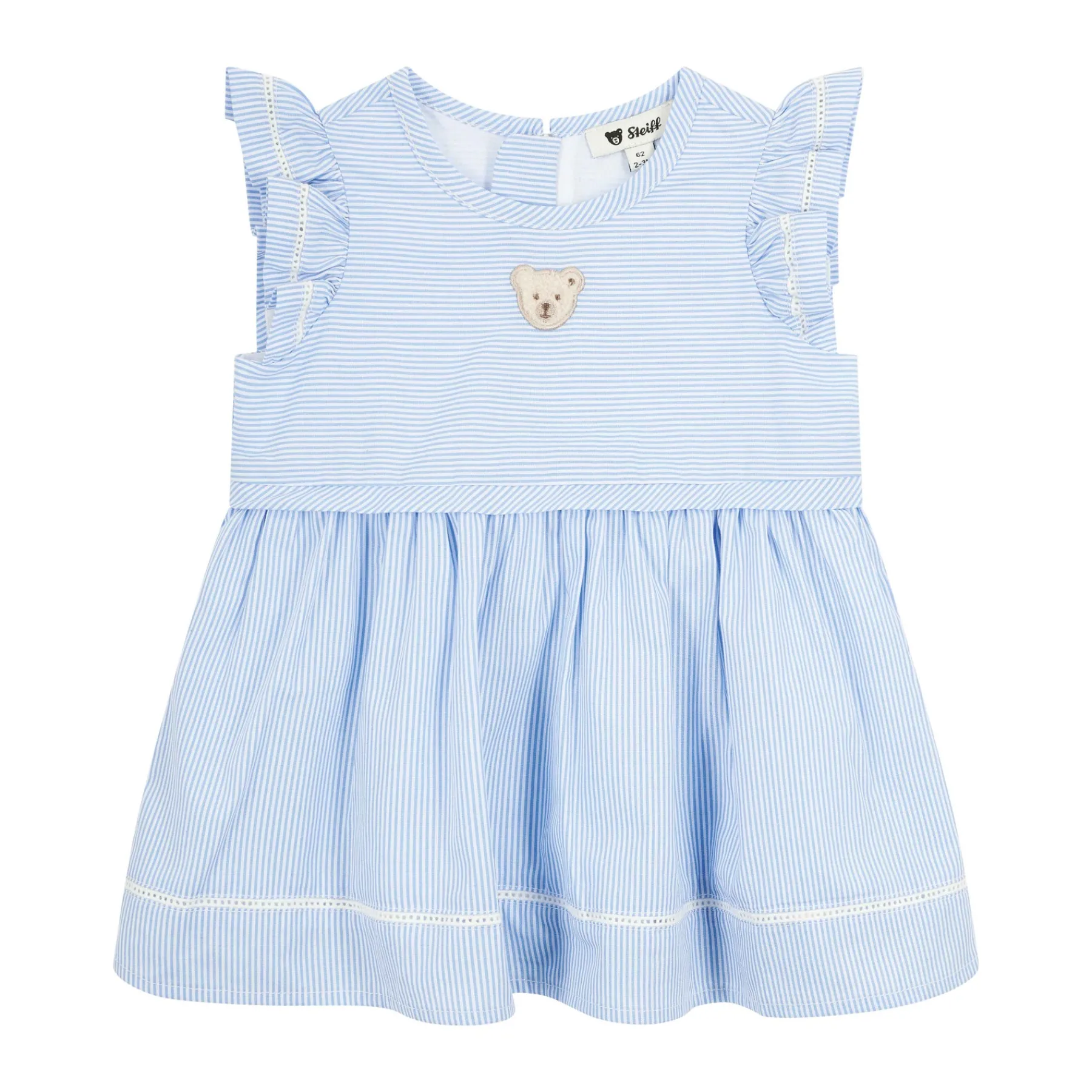 Steiff Bébé Filles (taille 56-80)*Robe, bleu clair pour Filles
