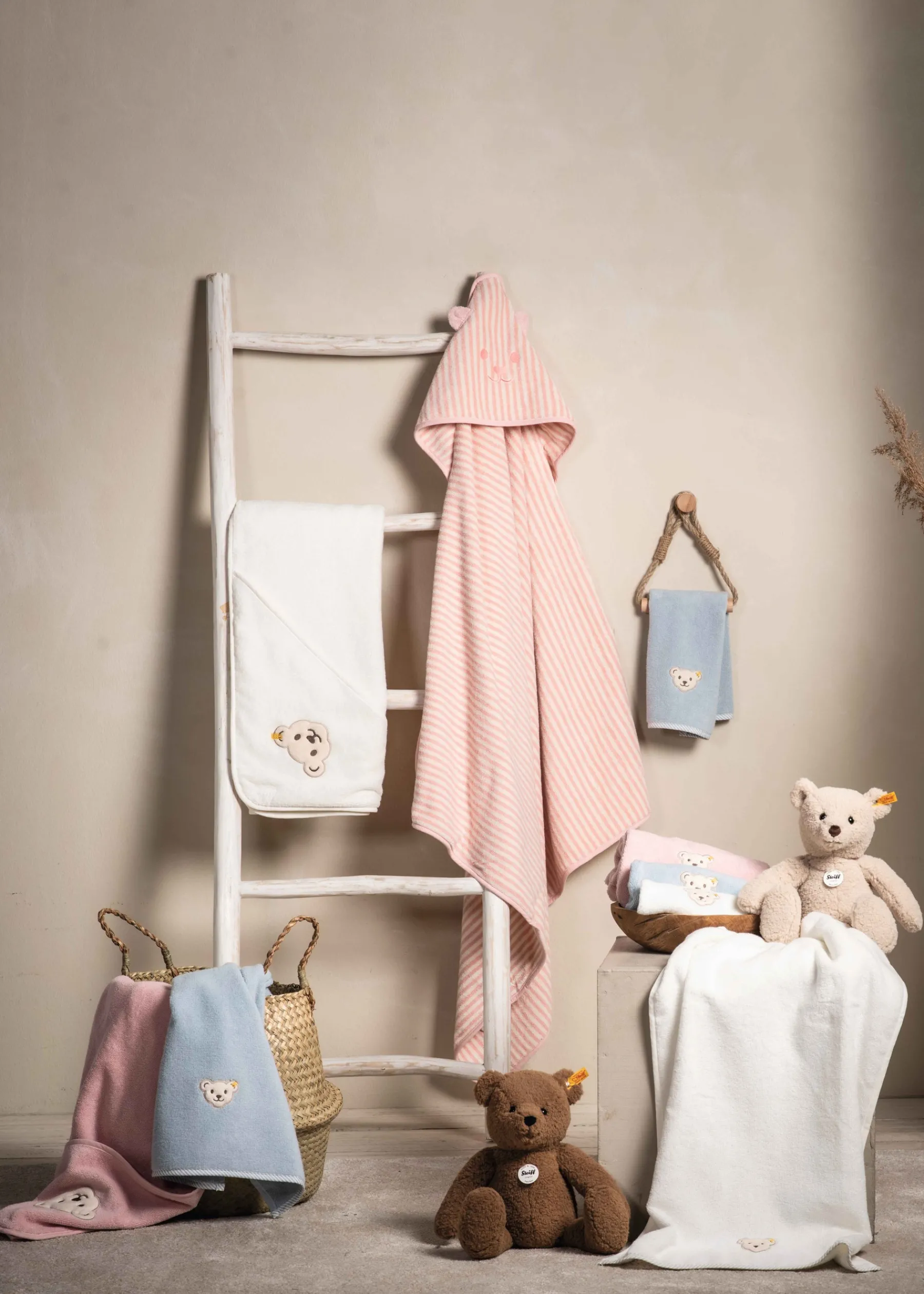 Enfant Steiff Maillots De Bain*Serviette, bleu clair