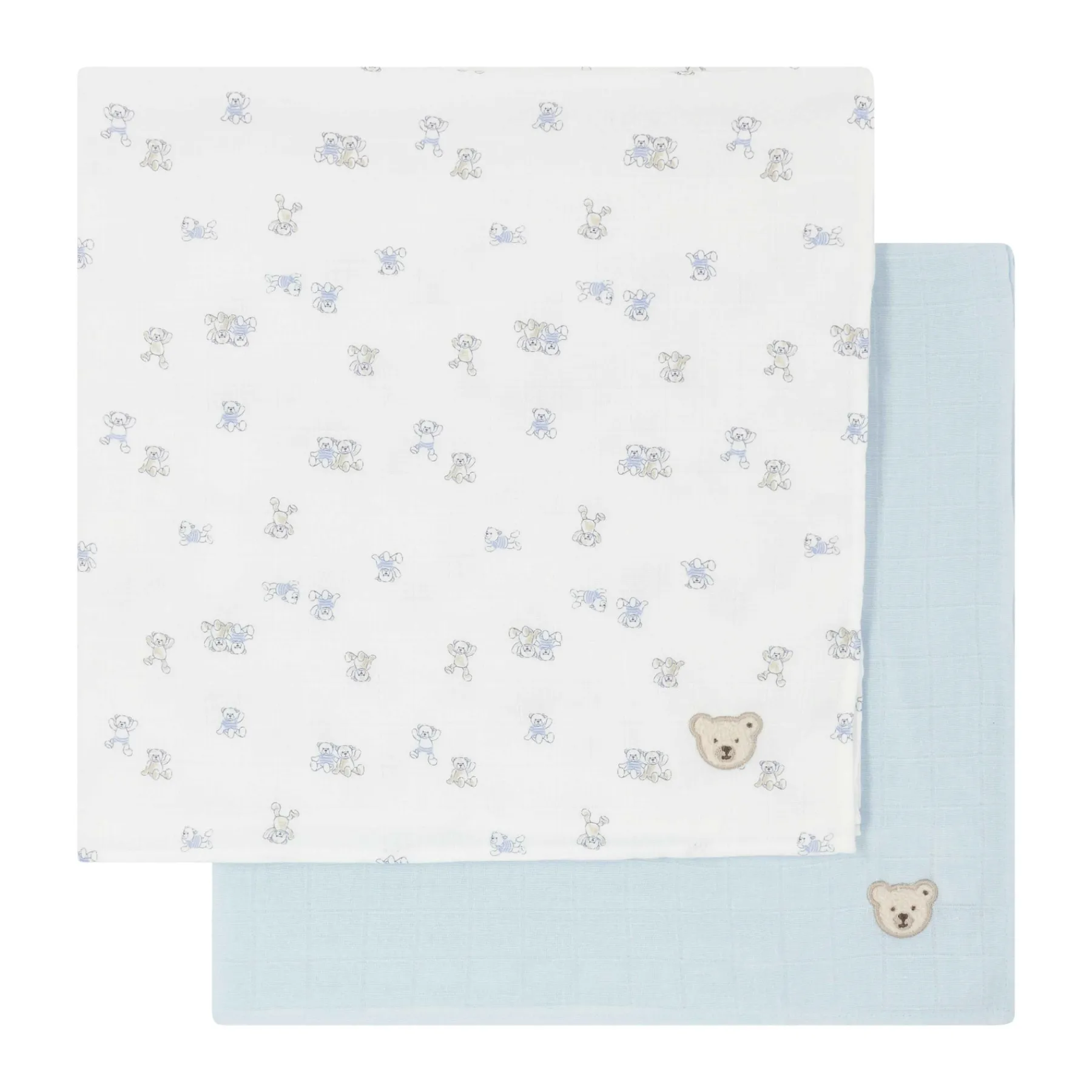 Steiff Naissance|Couches À Bavette Et À Gaze*Set de Lange, pour Garçons