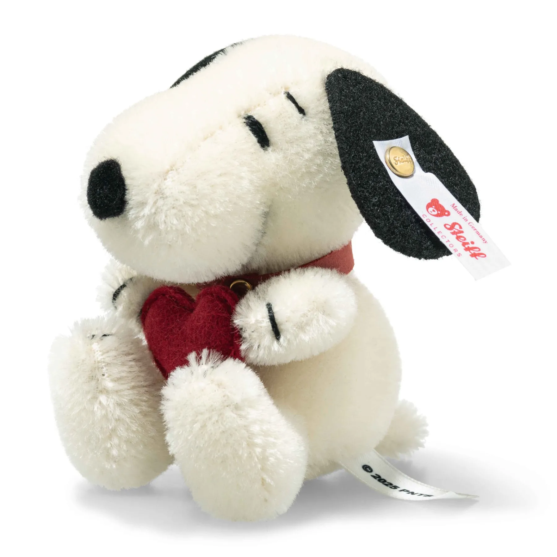 Steiff Édition Limitée*Snoopy miniature avec cœur, 9 cm, blanc