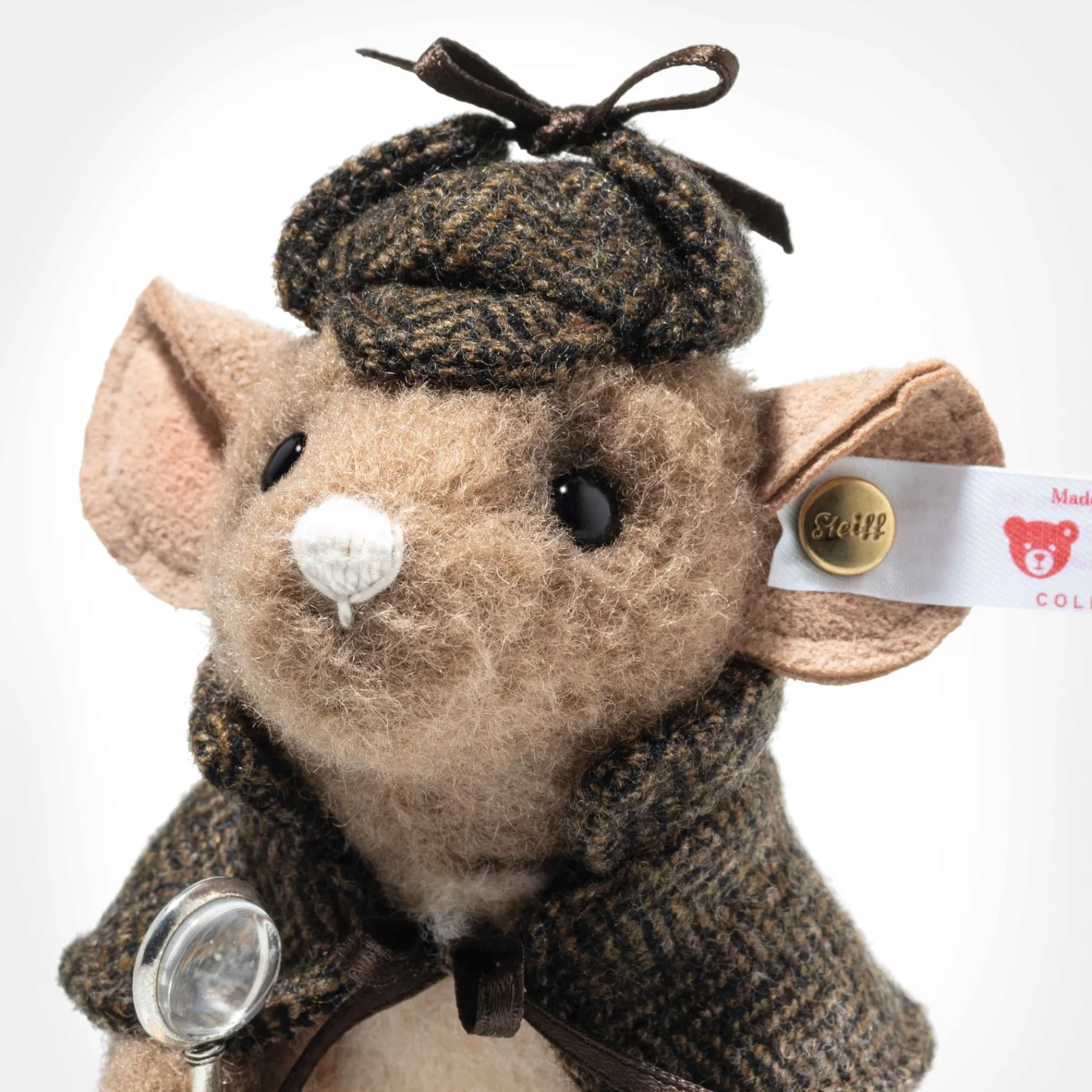 Steiff Édition Limitée*Souris détective, 11 cm, brun