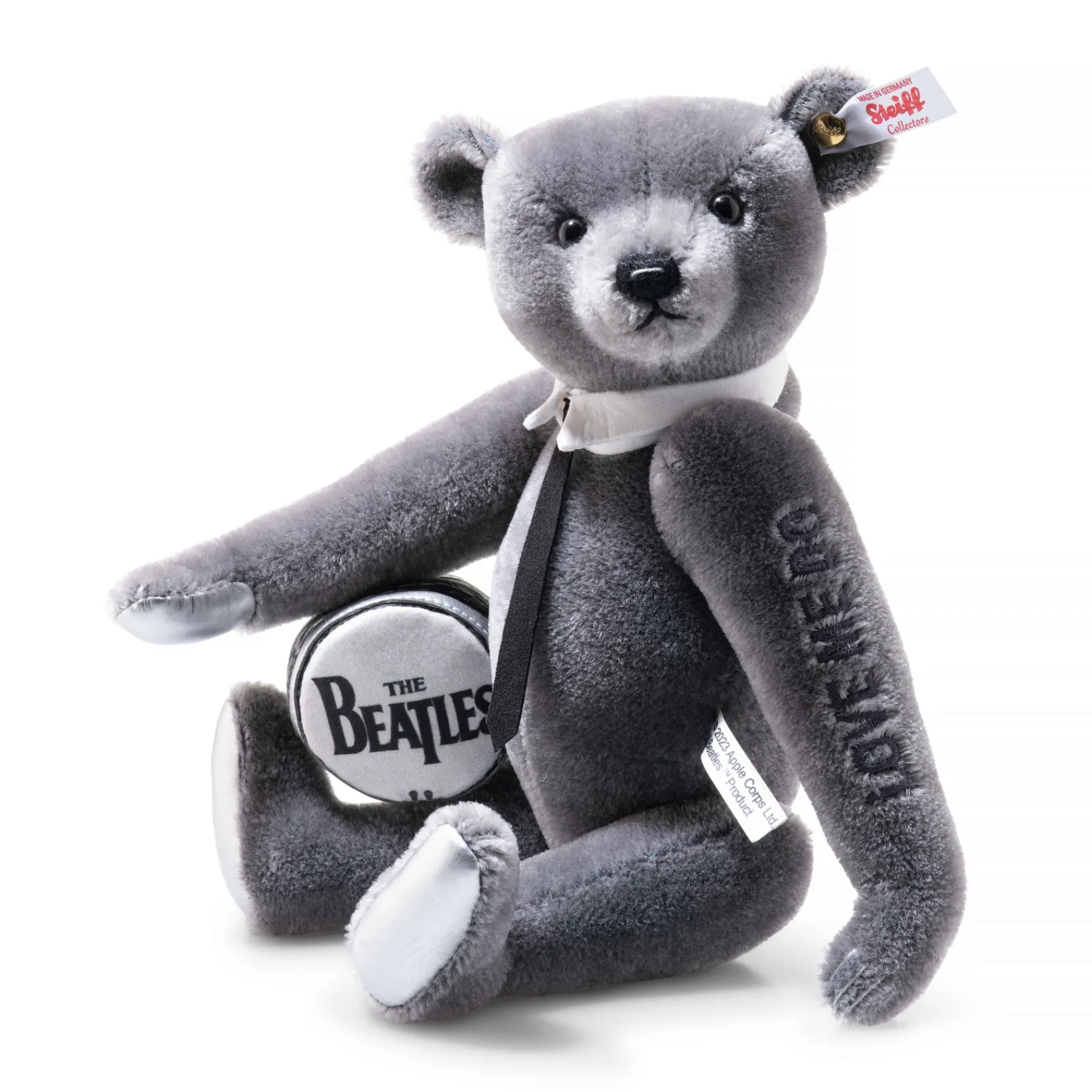 Steiff Édition Limitée*Rocks! The Beatles, 30 cm, gris foncé