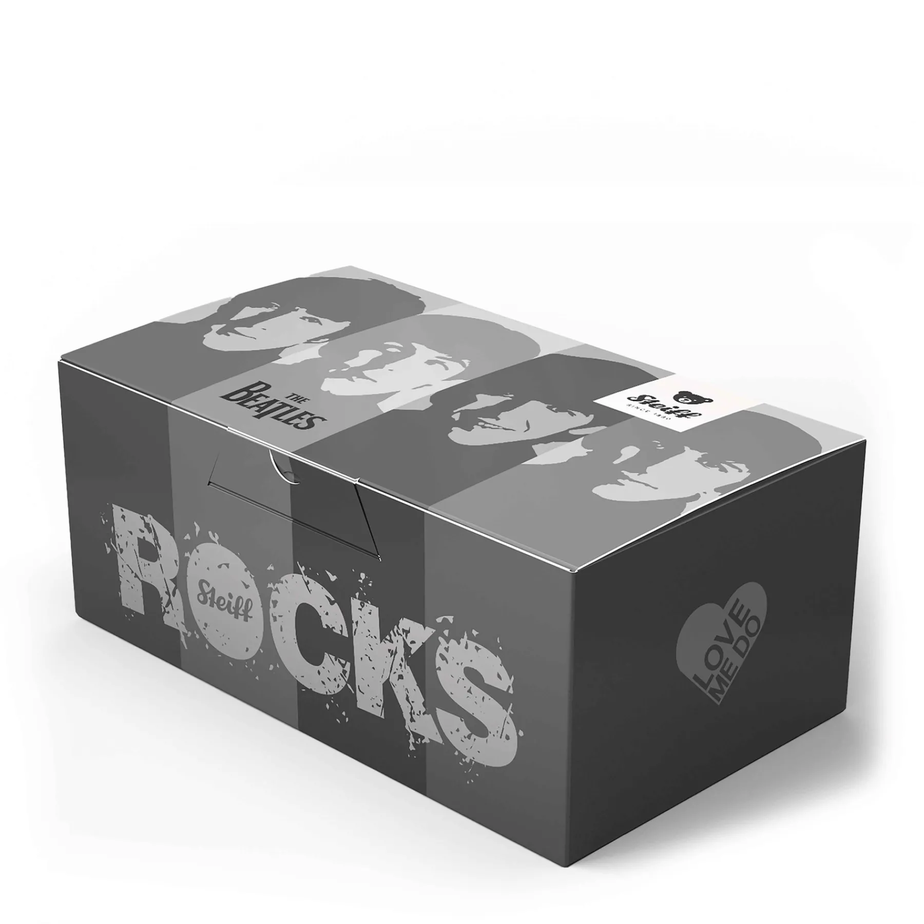 Steiff Édition Limitée*Rocks! The Beatles, 30 cm, gris foncé