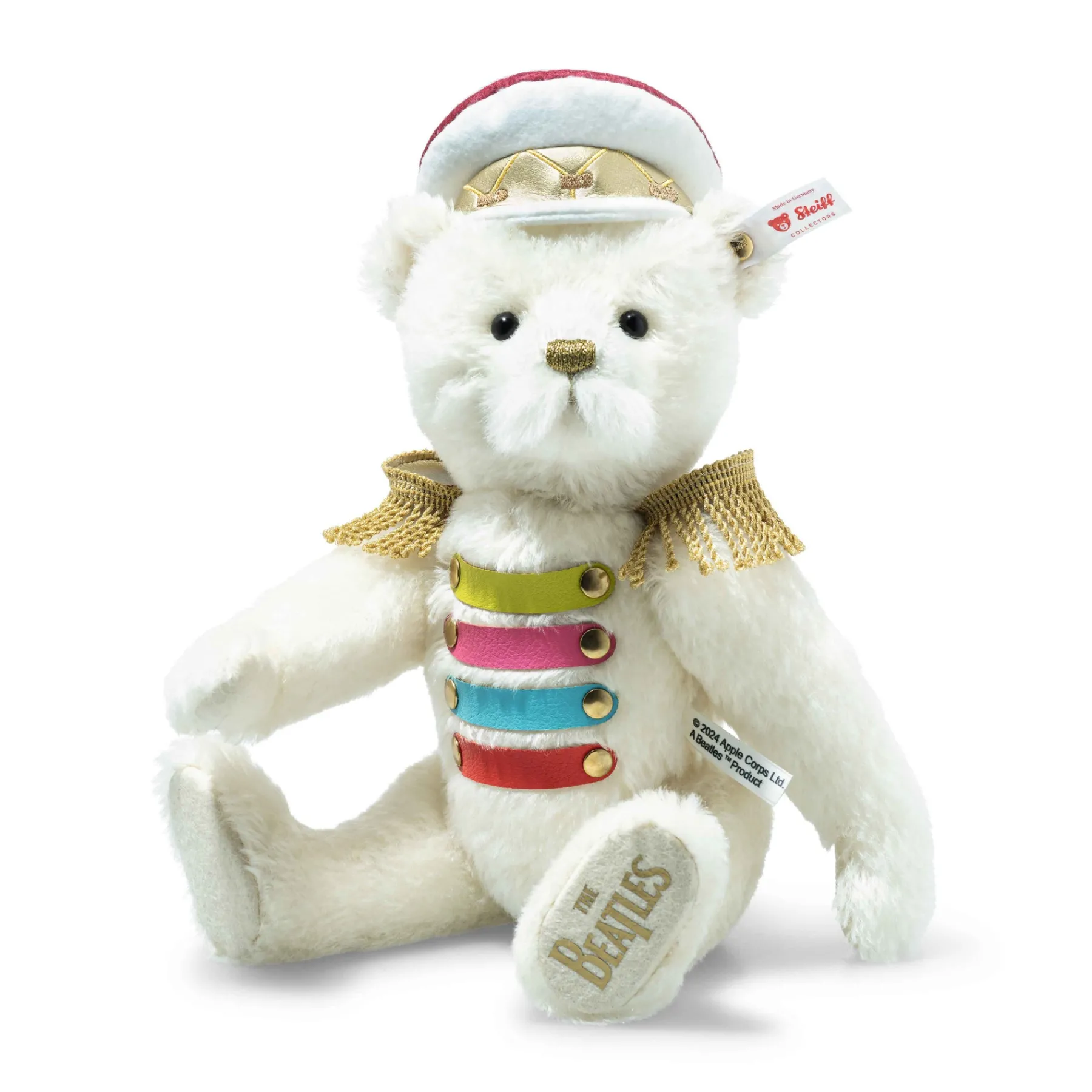 Steiff Édition Limitée*Rocks! The Beatles – Sgt. Pepper, 30 cm, blanc