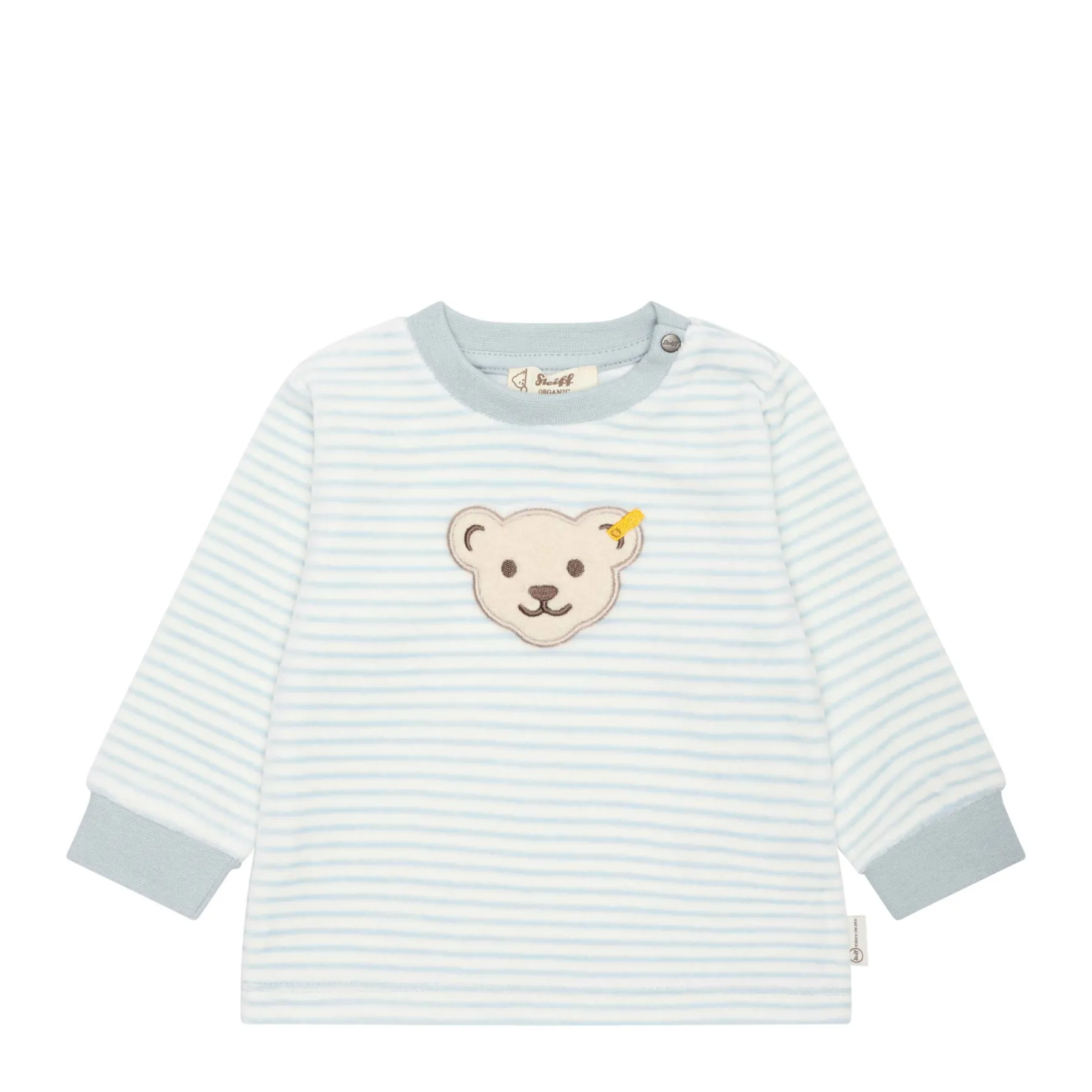 Steiff Vêtements De Bébé Certifiés Gots|Vestes Et Sweatshirts*Sweatshirt GOTS, bleu clair