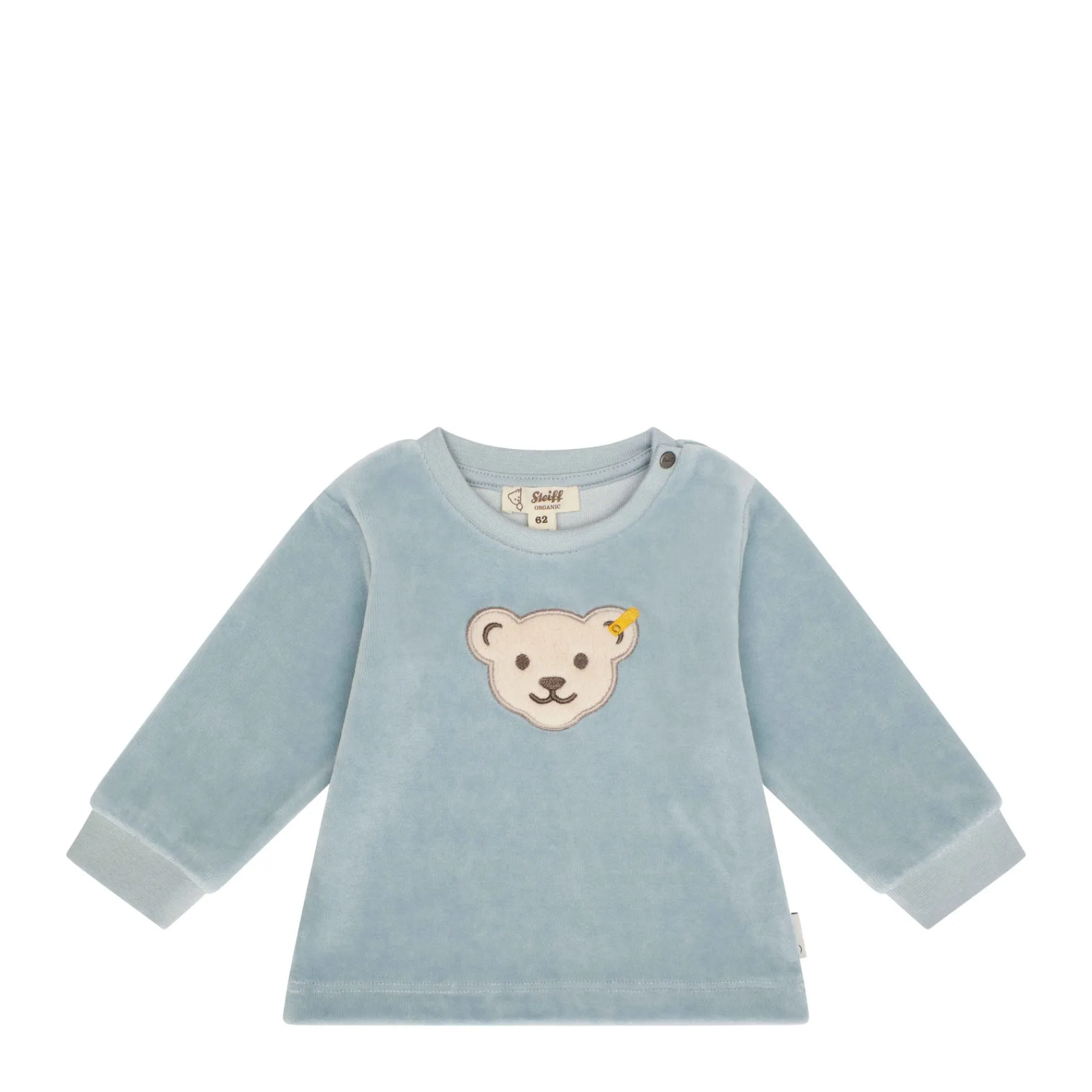 Steiff Naissance|Vêtements De Bébé Certifiés Gots*Sweatshirt GOTS, bleu clair