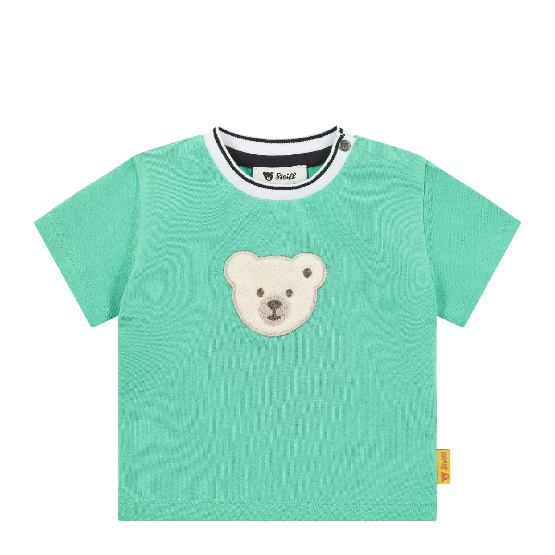 Steiff T-shirts À Manches Longues Et Courtes*T-shirt manches courtes, vert clair pour Garçons