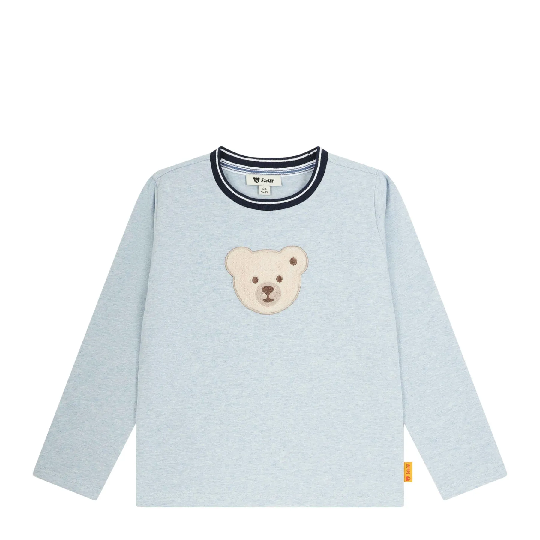 Enfant Steiff T-shirts À Manches Longues Et Courtes*T-shirt manches longues, bleu clair pour Garçons