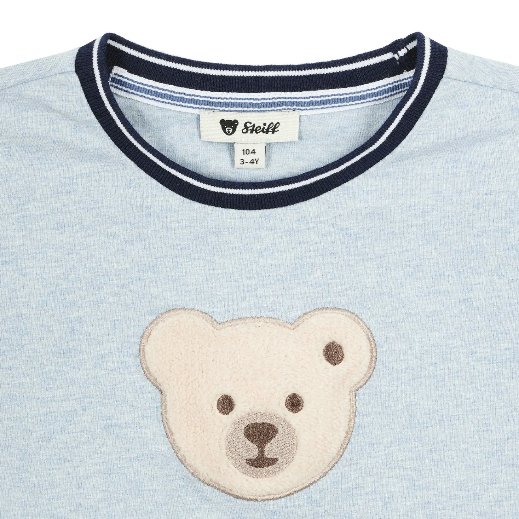 Enfant Steiff T-shirts À Manches Longues Et Courtes*T-shirt manches longues, bleu clair pour Garçons