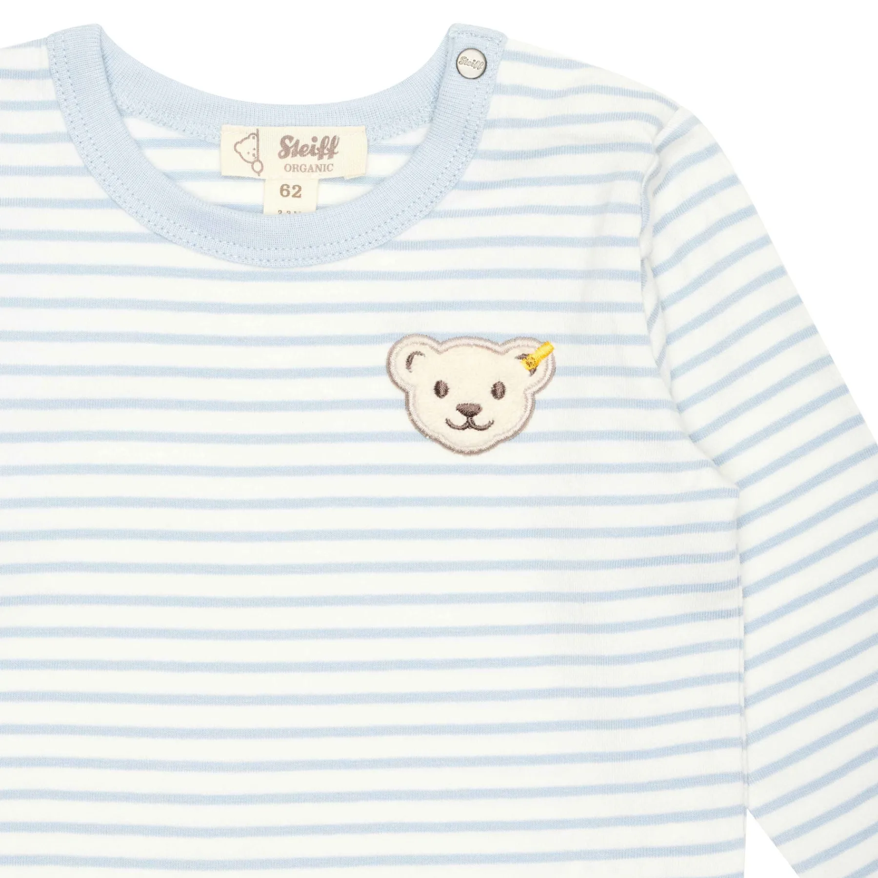Steiff Vêtements De Bébé Certifiés Gots|T-shirts À Manches Longues Et Courtes*T-shirt manches longues GOTS, bleu clair