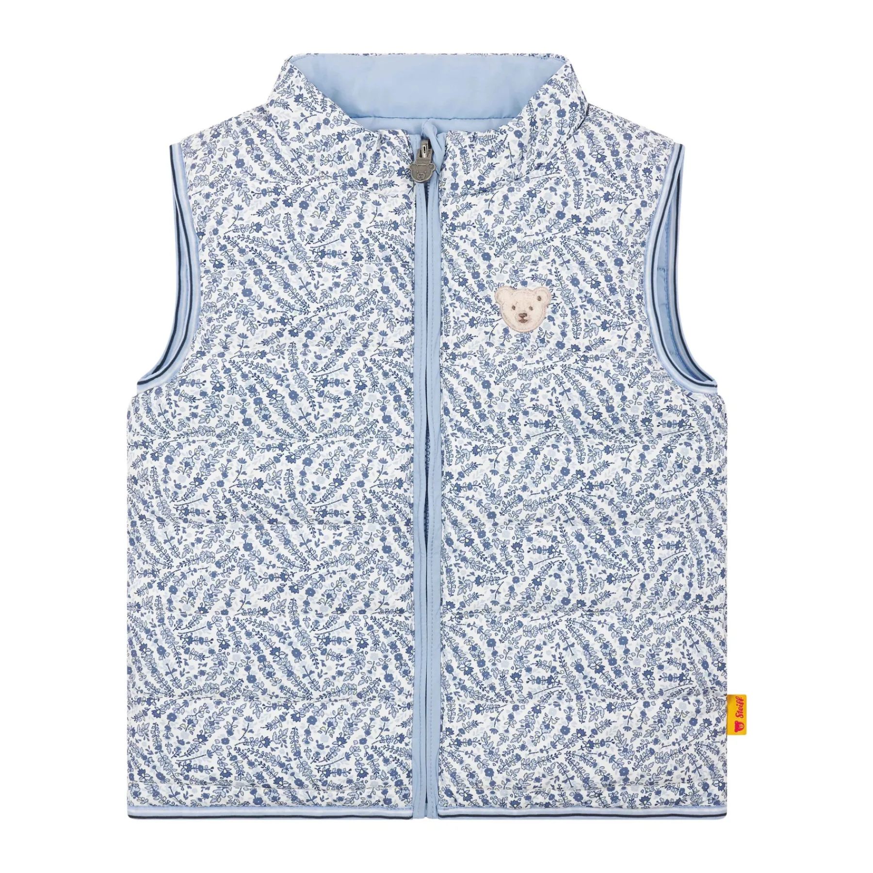Enfant Steiff Vestes Et Manteaux*Veste sans manches réversible, bleu clair pour Filles